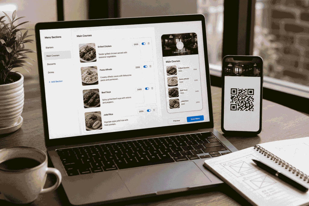 Digital menu Lagos cost and how to get one built.
